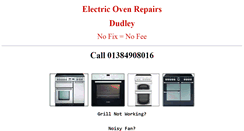 Desktop Screenshot of ovenrepairsdudley.co.uk