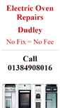 Mobile Screenshot of ovenrepairsdudley.co.uk